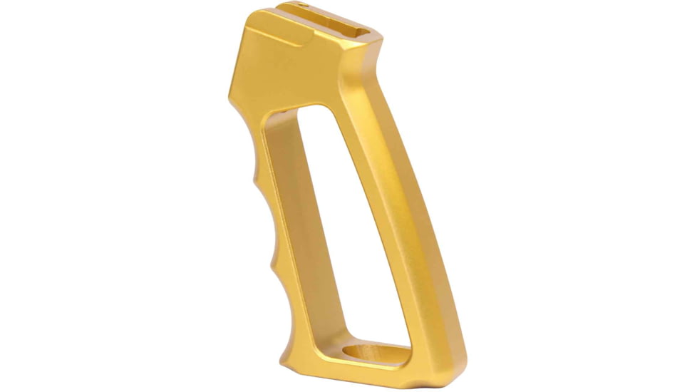 Guntec USA Ultralight Series Skeletonized Aluminum Pistol Grip, Gen 2, Anodized Gold, ULS-PG-G2-GOLD
