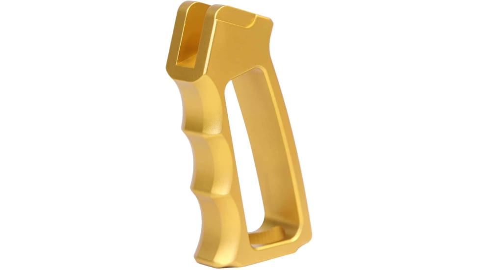 Guntec USA Ultralight Series Skeletonized Aluminum Pistol Grip, Gen 2, Anodized Gold, ULS-PG-G2-GOLD