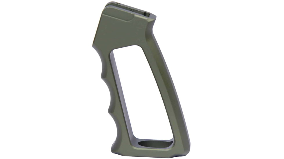 Guntec USA Ultralight Series Skeletonized Aluminum Pistol Grip, Gen 2, Anodized Green, ULS-PG-G2-GREEN