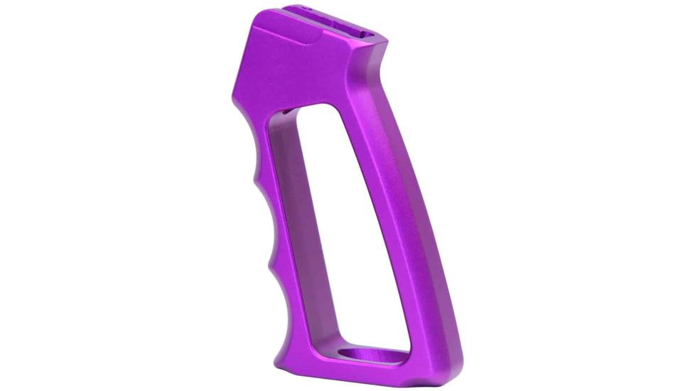 Guntec USA Ultralight Series Skeletonized Aluminum Pistol Grip, Gen 2, Anodized Purple, ULS-PG-G2-PURPLE