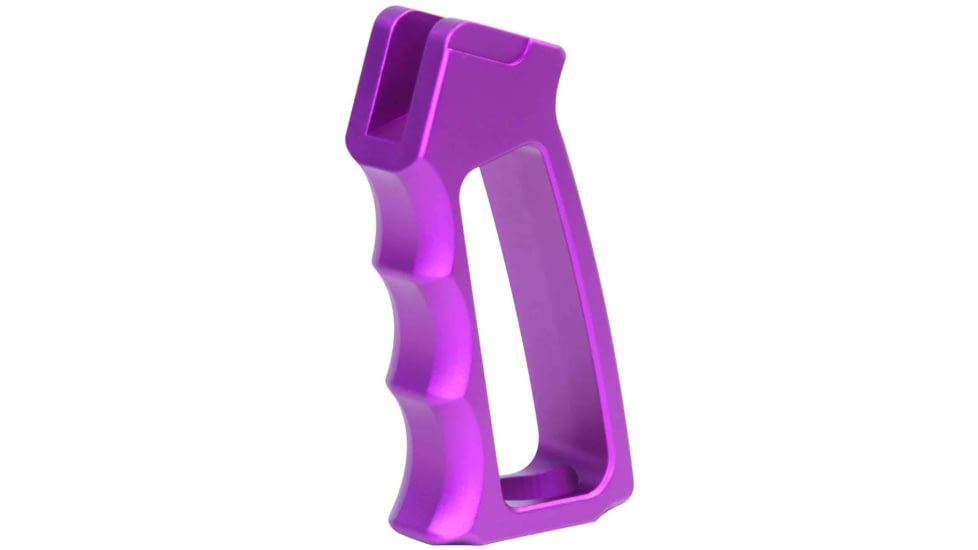 Guntec USA Ultralight Series Skeletonized Aluminum Pistol Grip, Gen 2, Anodized Purple, ULS-PG-G2-PURPLE