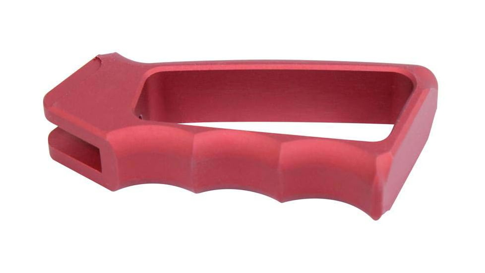 Guntec USA Ultralight Series Skeletonized Aluminum Pistol Grip, Gen 2, Anodized Red, ULS-PG-G2-RED