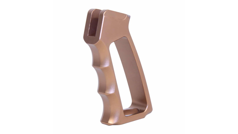 Guntec USA Ultralight Skeletonized Aluminum Pistol Grip, Gen 2, Anodized Bronze, ULS-PG-G2-BRZ