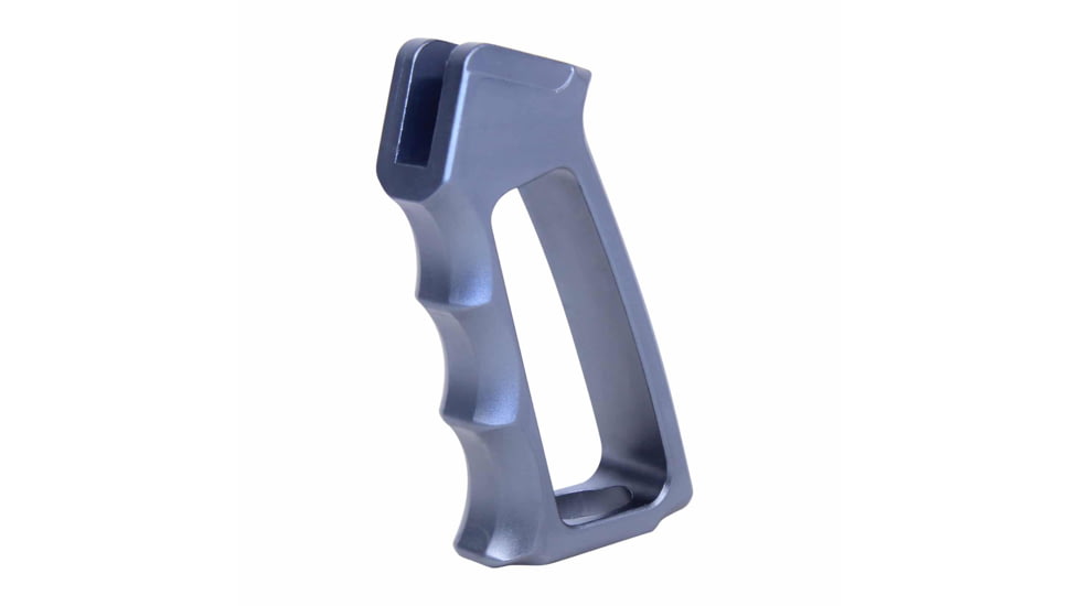 Guntec USA Ultralight Skeletonized Aluminum Pistol Grip, Gen 2, Anodized Grey, ULS-PG-G2-GREY