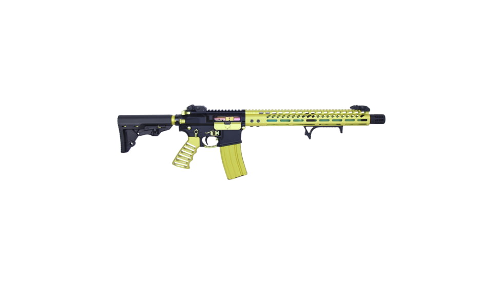 Guntec USA Ultralight Skeletonized Angled Grip For M-LOK, Anodized Clear, MLK-AG-CLEAR