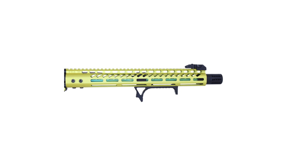 Guntec USA Ultralight Skeletonized Angled Grip For M-LOK, Anodized Clear, MLK-AG-CLEAR