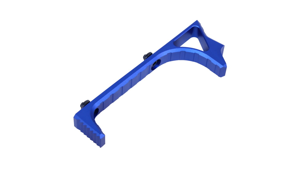 Guntec USA Ultralight Skeletonized Angled Grip For M-LOK, Anodized Blue, MLK-AG-BLUE