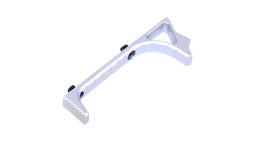 Guntec USA Ultralight Skeletonized Angled Grip For M-LOK, Anodized Clear, MLK-AG-CLEAR