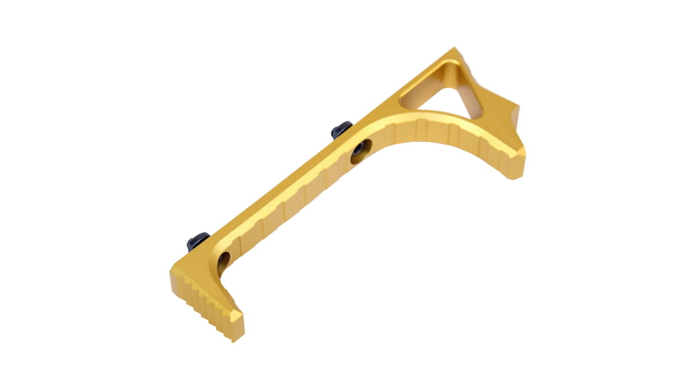 Guntec USA Ultralight Skeletonized Angled Grip For M-LOK, Anodized Gold, MLK-AG-GOLD