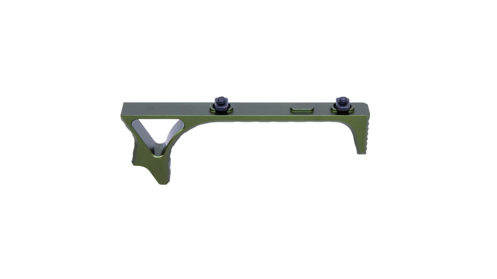 Guntec USA Ultralight Skeletonized Angled Grip For M-LOK, Anodized Green, MLK-AG-GREEN