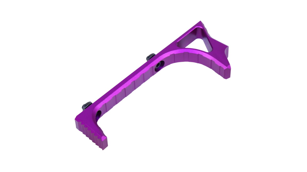 Guntec USA Ultralight Skeletonized Angled Grip For M-LOK, Anodized Purple, MLK-AG-PURPLE