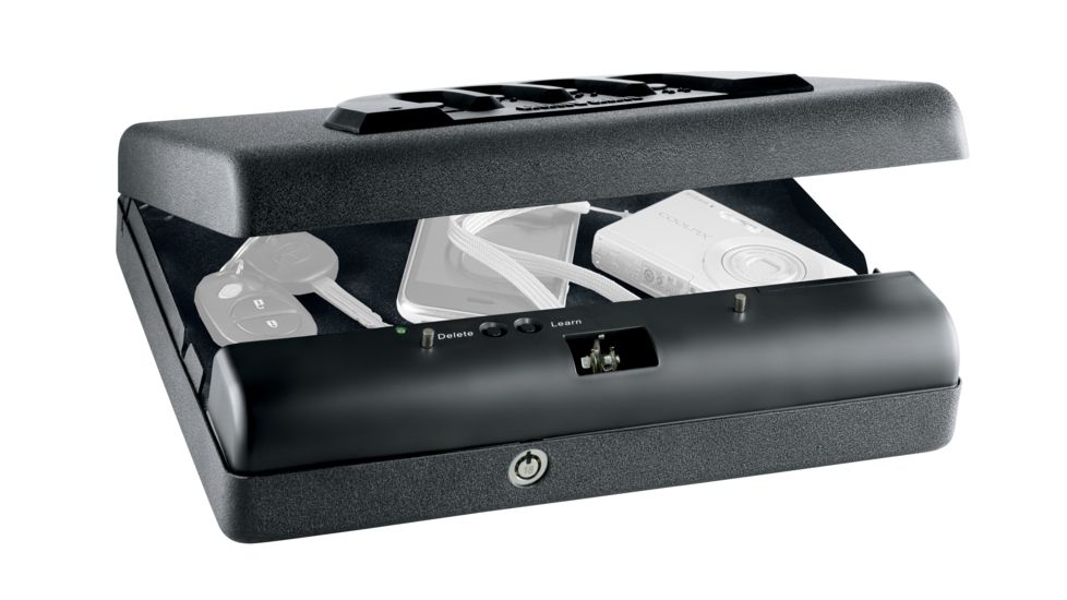 GunVault Microvault Bio Portable Biometric Pistol Safe, Waterproof w/ Fingerprint MVB500 