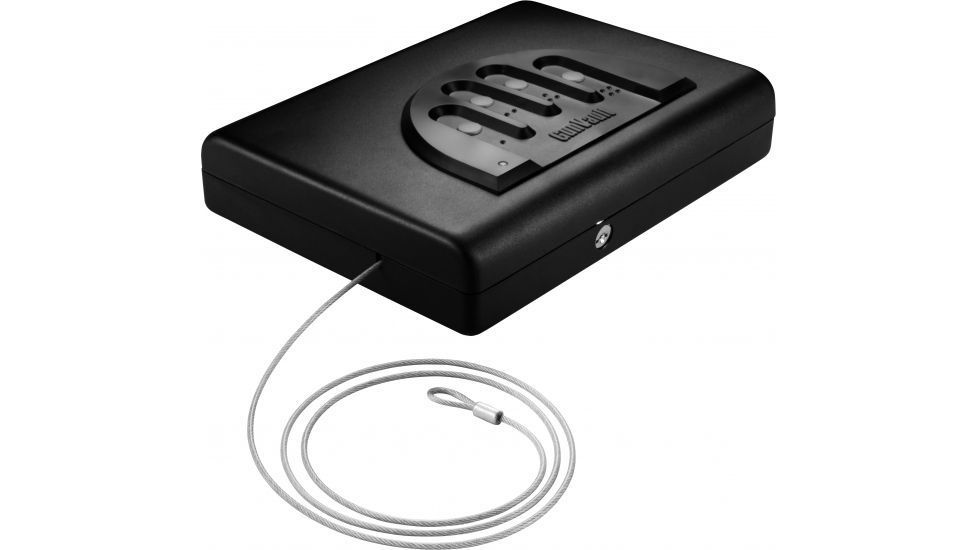 GunVault Microvault Portable Pistol Safe, Keypad Entry, 1x9V Battery, Black, MV500-STD