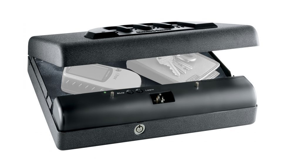 GunVault Microvault Portable Pistol Safe, Keypad Entry, 1x9V Battery, Black, MV500-STD