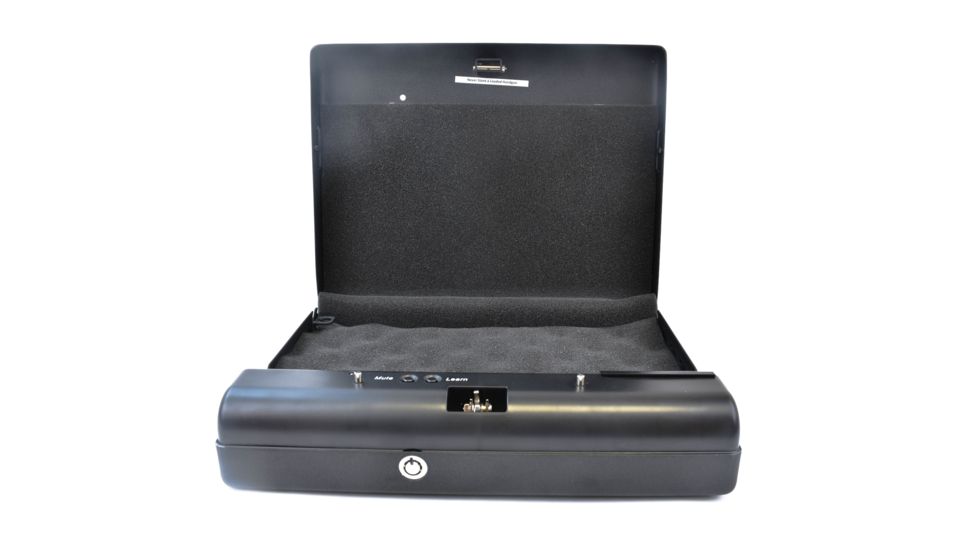 GunVault Microvault Portable Pistol Safe, Keypad Entry, 1x9V Battery, Black, MV500-STD