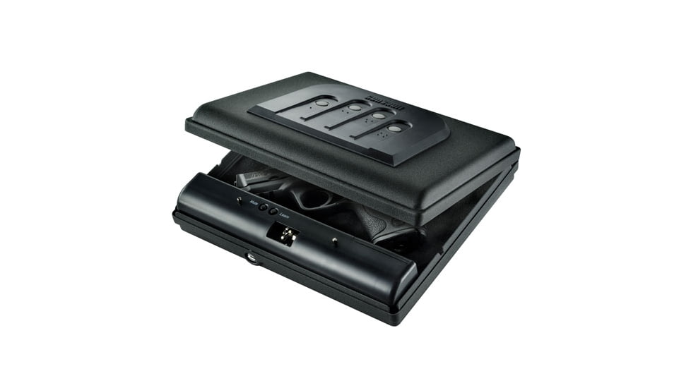 Gunvault MV55019 MicroVault 550 Gun Safe, Illuminated Keypad, Manual Key, MV550-19