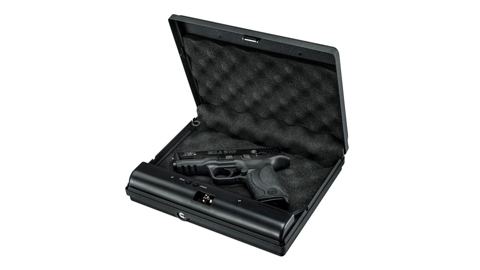 Gunvault MV55019 MicroVault 550 Gun Safe, Illuminated Keypad, Manual Key, MV550-19