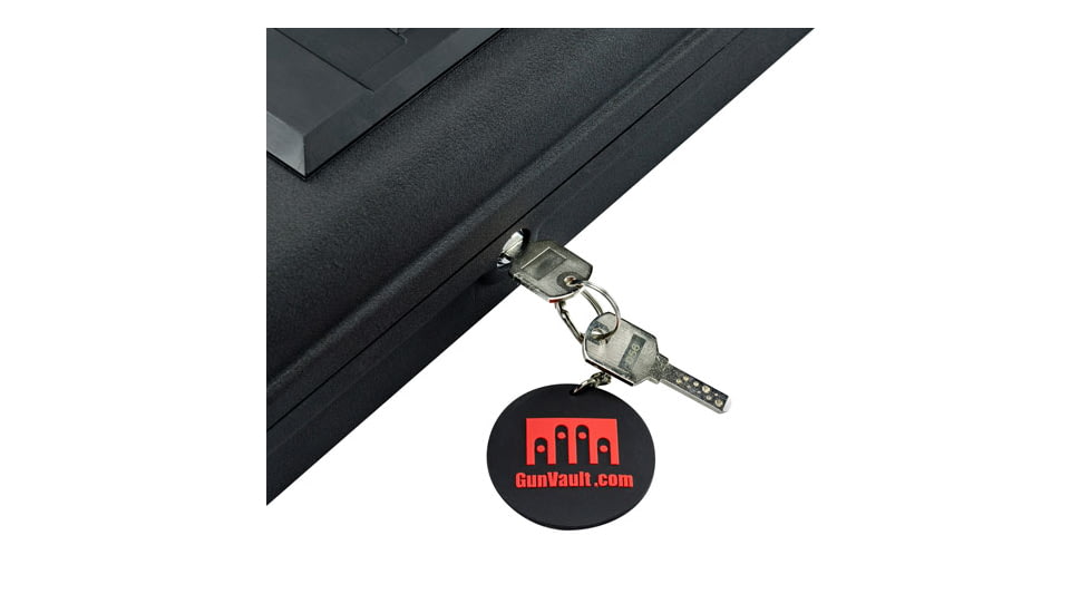 Gunvault MV55019 MicroVault 550 Gun Safe, Illuminated Keypad, Manual Key, MV550-19