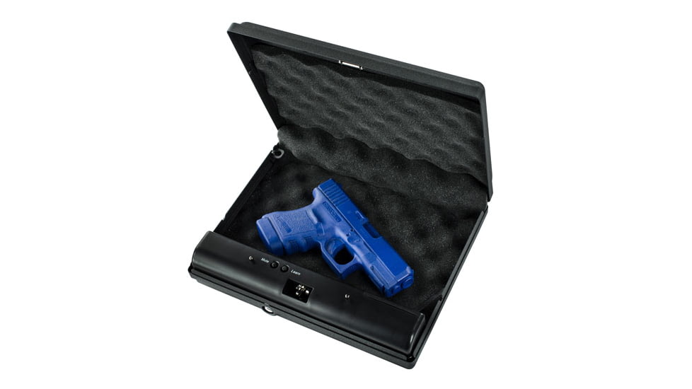 Gunvault MV55019 MicroVault 550 Gun Safe, Illuminated Keypad, Manual Key, MV550-19