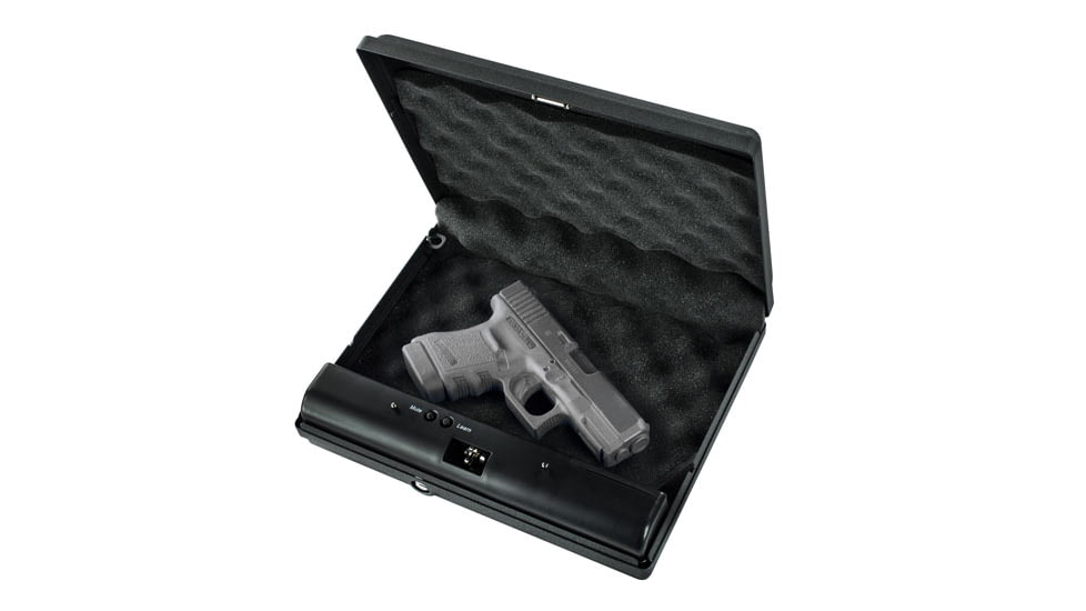 Gunvault MV55019 MicroVault 550 Gun Safe, Illuminated Keypad, Manual Key, MV550-19