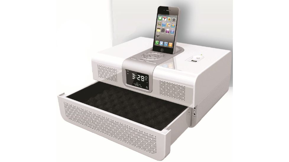 Gunvault RadioVault Safe/Radio - White (iPhone NOT INCLUDED)