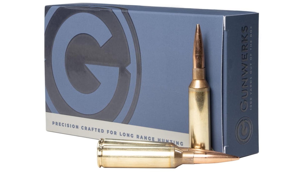 Gunwerks 6.5 PRC 140 Grain Berger VLD Brass Rifle Ammo, 20 Rounds, AY-M6050