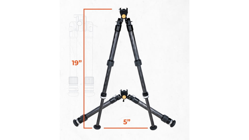 Gunwerks Elevate Ti Carbon Fiber Bipod