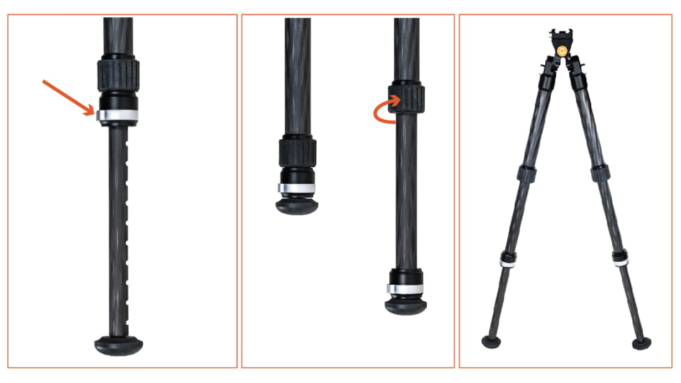 Gunwerks Elevate Ti Carbon Fiber Bipod