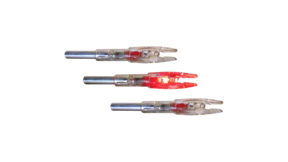 GWS Lighted S Nocks 3 pk., Red, 32000