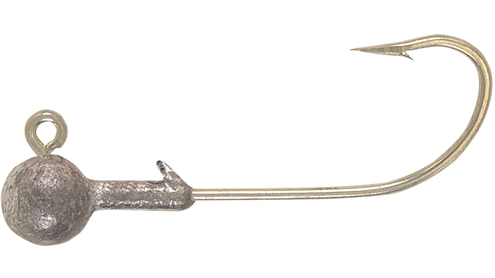 H&amp;H Lure Company Cocahoe Round SW Jighead, 1/8 oz, 1/0 Hook Unpainted, 10/Pack, C1810-08