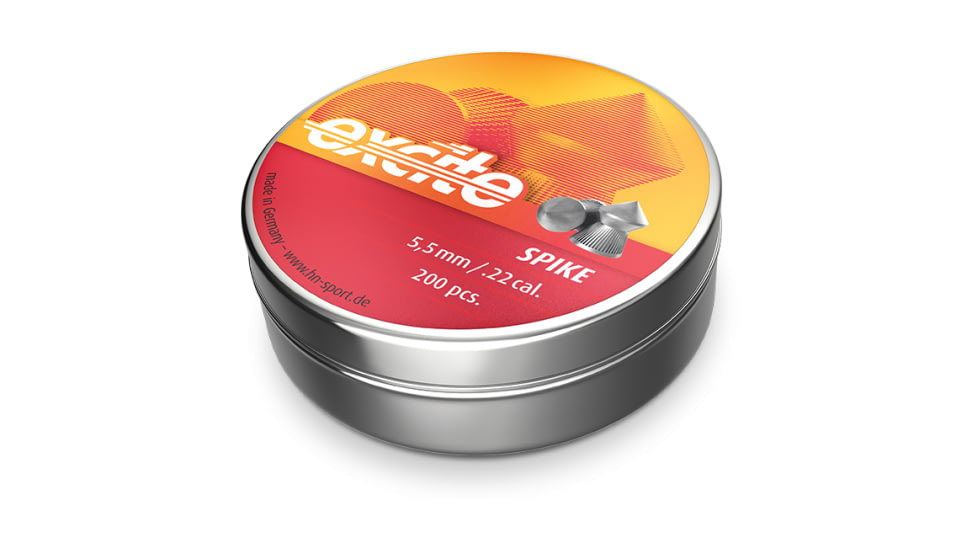 H&amp;N Sport Excite Spike .22 Caliber 15.74 Grain Air Rifle Pellets, 200 Rounds, Silver, Small, 92145500002