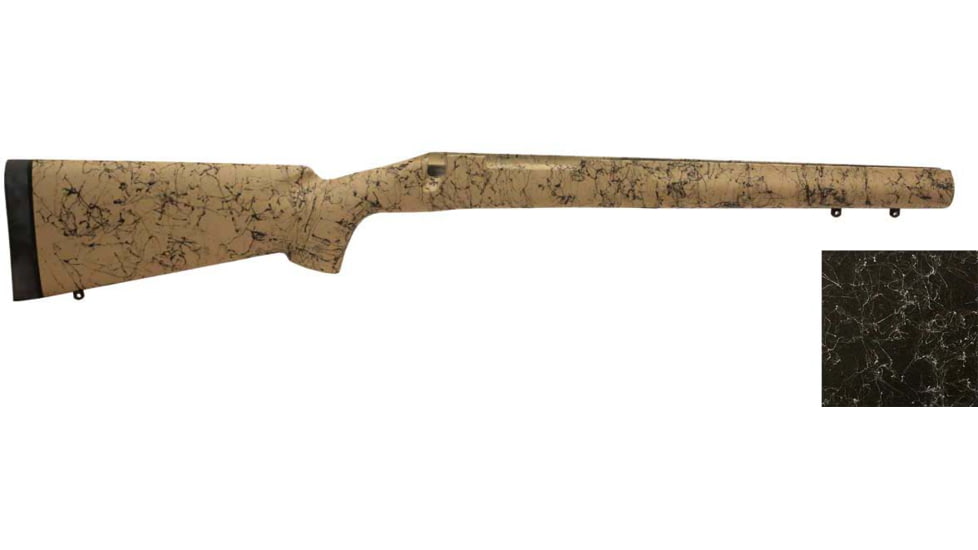 H-S Precision Remington 700 BDL Varmint Palm Swell Rifle Stock, LA, RH, Black/Grey, 32.44in O.A.L., 13.5in L.O.P., PSV107-Black/Grey