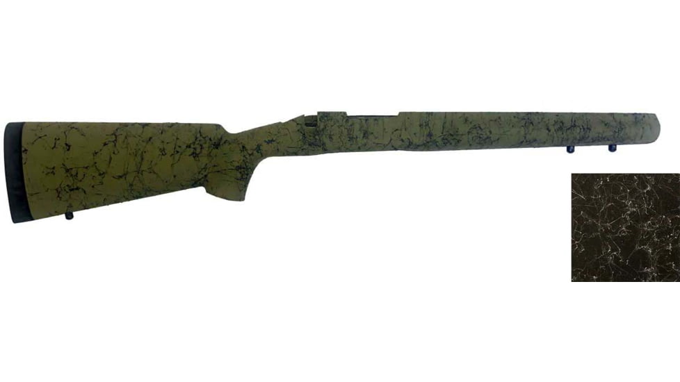 H-S Precision Remington 700 BDL Varmint Rifle Stock, SA, RH, Black/Grey, 30.9in O.A.L, 13.5in L.O.P., PSV096-Black/Grey