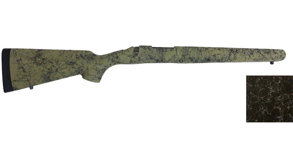 H-S Precision Remington 700 BDL Varmint Rifle Stock, SA, RH, Black/Grey, 31.25in O.A.L., 13.5in L.O.P., PSV002-Black/Grey