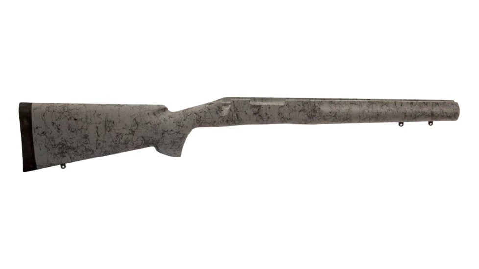 H-S Precision Remington 700 BDL Varmint Rifle Stock, SA, RH, Grey/Black, 30.9in O.A.L, 13.5in L.O.P., PSV096-GrayBlack