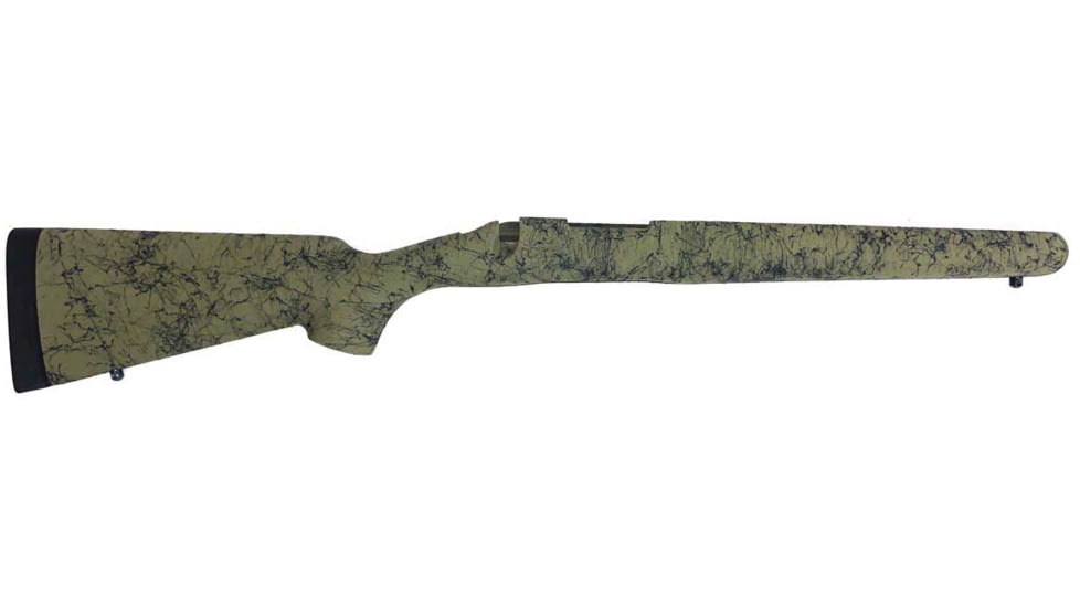 H-S Precision Remington 700 BDL Varmint Rifle Stock, SA, RH, Olive/Black, 31.25in O.A.L., 13.5in L.O.P., PSV002-OliveBlack
