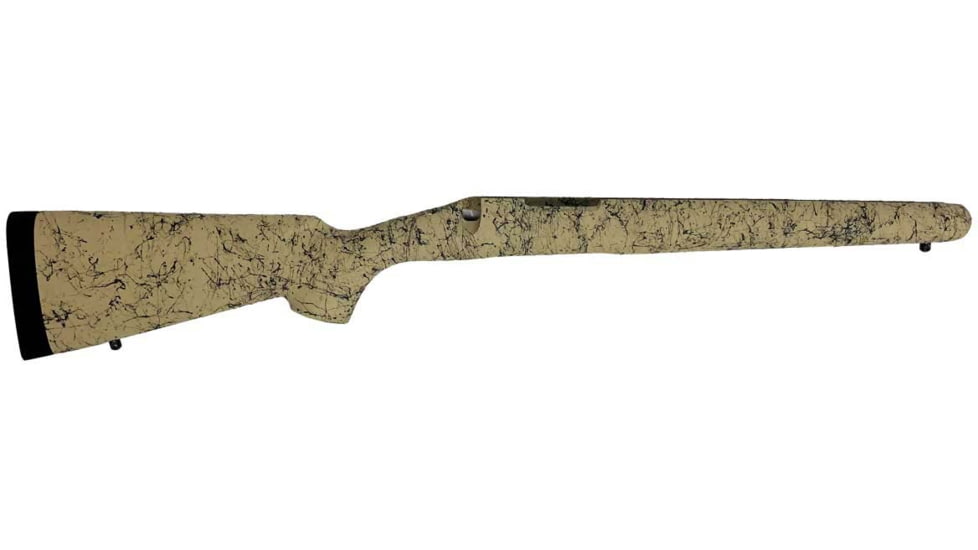 H-S Precision Remington 700 BDL Varmint Rifle Stock, SA, RH, Tan/Black, 31.25in O.A.L., 13.5in L.O.P., PSV002-TanBlack