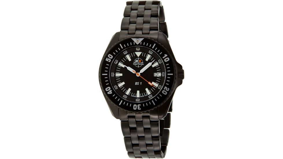 H3 Tactical H3.15215 Blue Shadow 1 Mens Watch - Black Dial, Black Bezel, Black Bracelet 