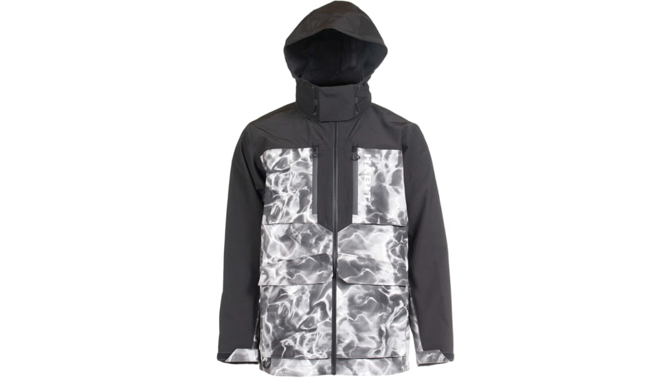 Habit Anglers Bluff Rain Jacket, Habit Gray Waves/Black, Extra Large, RS10032-O-8-6-XL-4G5
