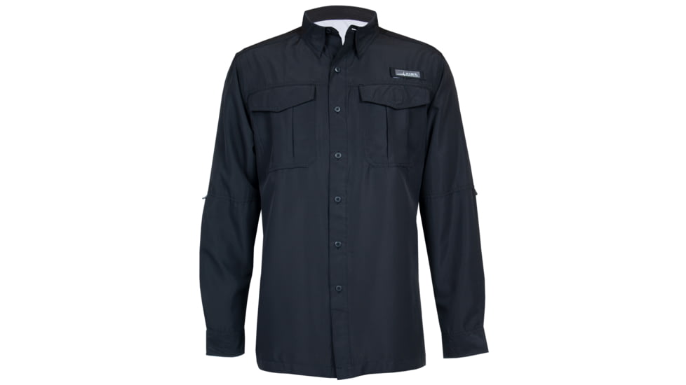 Habit Belcoast River Guide Long Sleeve Fishing Shirt - Mens, Black, 2XL, TS1348-238-2X