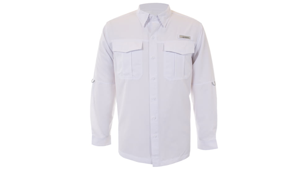 Habit Belcoast River Guide Long Sleeve Fishing Shirt - Mens, Bright White, 2XL, TS1348-149-2X
