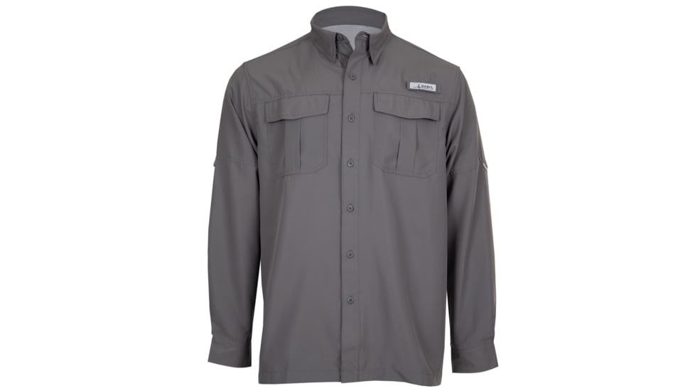 Habit Belcoast River Guide Long Sleeve Fishing Shirt - Mens, Castlerock, 3XL, TS1348-89-3X