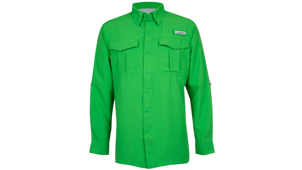 Habit Belcoast River Guide Long Sleeve Fishing Shirt - Mens, Clasic Green, Large, TS1348-311-L
