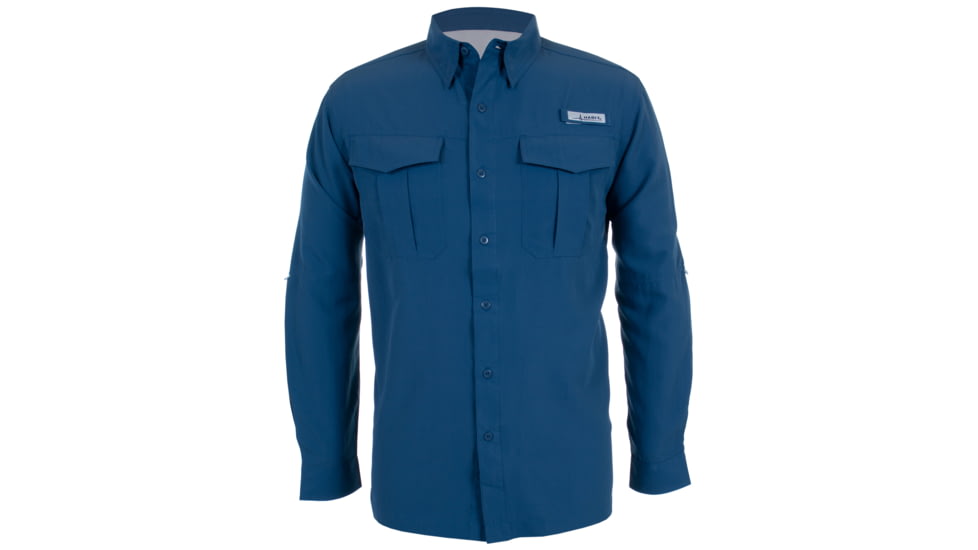 Habit Belcoast River Guide Long Sleeve Fishing Shirt - Mens, Ensign Blue, 2XL, TS1348-169-2X