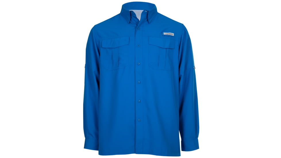 Habit Belcoast River Guide Long Sleeve Fishing Shirt - Mens, Marlin Blue, 4XL, TS1348-309-4X