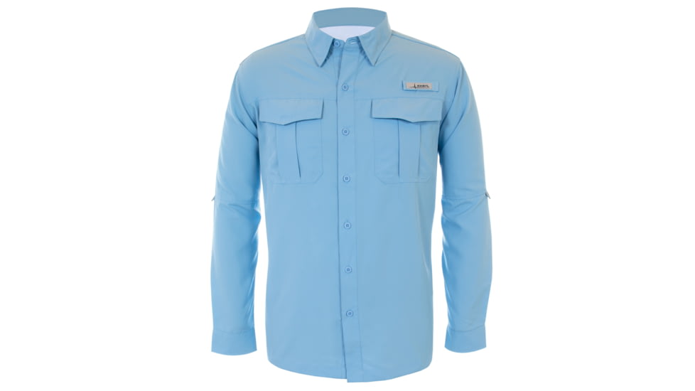 Habit Belcoast River Guide Long Sleeve Fishing Shirt - Mens, Powder Blue, 2XL, TS1348-70-2X