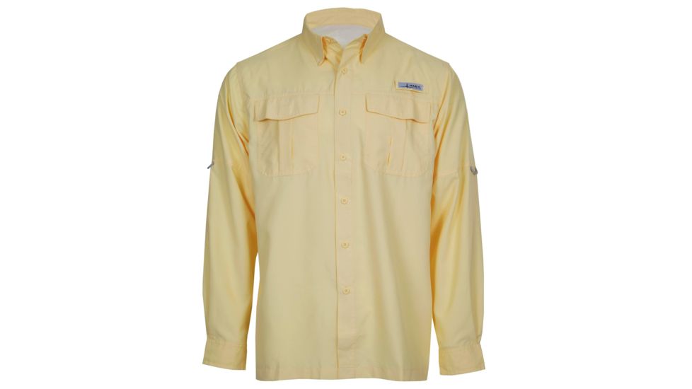 Habit Belcoast River Shirt Long Sleeve - Mens, Pale Banana, 4XL, TS1348-843-4X