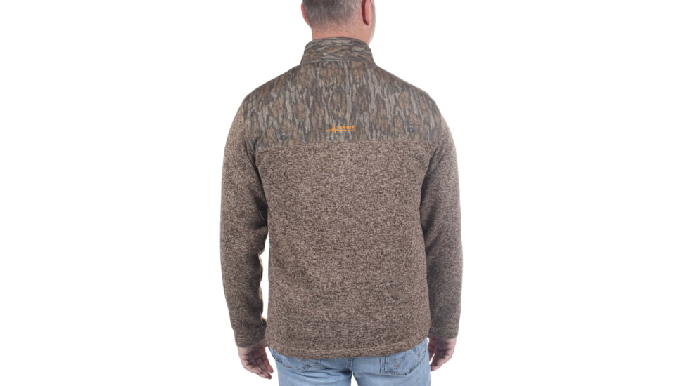 Habit Crater Valley 1/4 Zip Sweater - Mens, Fleece, Mossy Oak New Bottomland, Medium, FJ10083-M-8-6-M-3H7