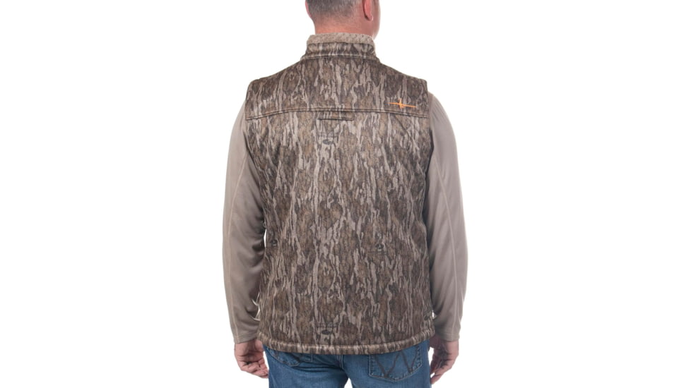 Habit Early Dawn Sherpa Shell Vest - Men's, Mossy Oak New Bottomland, Medium, 1409512
