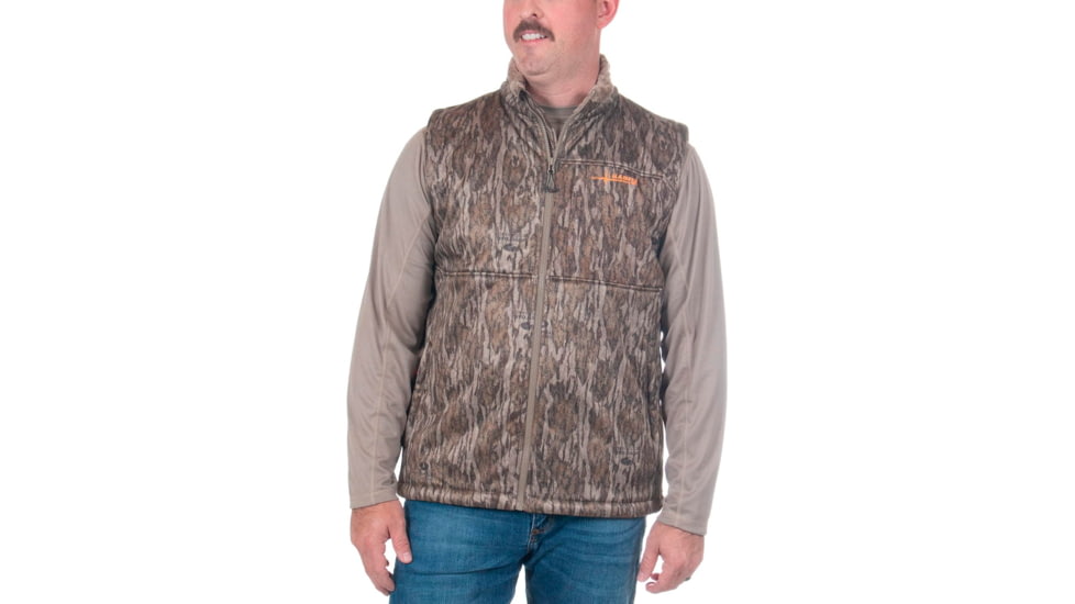 Habit Early Dawn Sherpa Shell Vest - Men's, Mossy Oak New Bottomland, Medium, 1409512